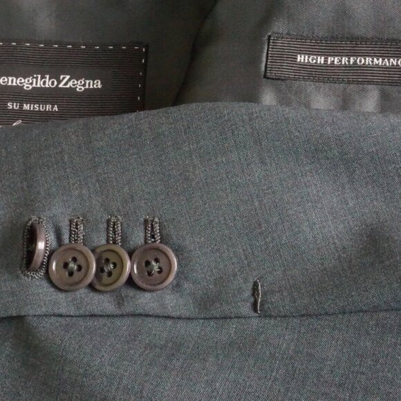 Ermenegildo Zwegna High Performance CURRENT Milano Gray 2 Pc Suit Sz 40R